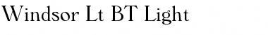 Download Windsor Lt BT Font Download Windsor Lt BT Font