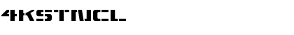 Download 4KSTNCL Font Download 4KSTNCL Font