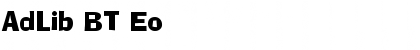 Download AdLib BT Eo Font Download AdLib BT Eo Font