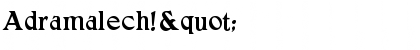 Download Adramalech!" Font Download Adramalech!" Font