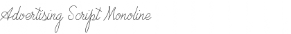Download Advertising Script Monoline Font Download Advertising Script Monoline Font