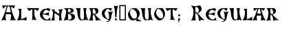 Download Altenburg!" Font Download Altenburg!" Font