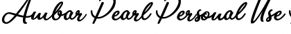 Download Ambar Pearl Personal Use Font Download Ambar Pearl Personal Use Font