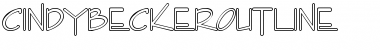 Download CindyBeckerOutline Font Download CindyBeckerOutline Font