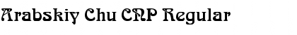 Download Arabskiy Chu CNP Font Download Arabskiy Chu CNP Font