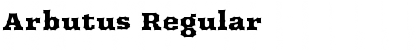 Download Arbutus Font Download Arbutus Font