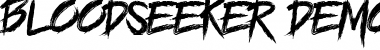 Download BLOODSEEKER DEMO Font Download BLOODSEEKER DEMO Font