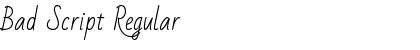 Download Bad Script Font Download Bad Script Font
