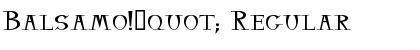 Download Balsamo!" Font Download Balsamo!" Font
