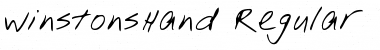 Download WinstonsHand Font Download WinstonsHand Font