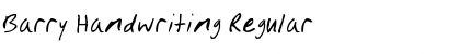 Download Barry Handwriting Font Download Barry Handwriting Font