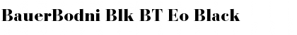 Download BauerBodni Blk BT Eo Font Download BauerBodni Blk BT Eo Font