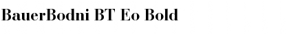 Download BauerBodni BT Eo Font Download BauerBodni BT Eo Font