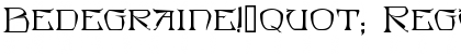 Download Bedegraine!" Font Download Bedegraine!" Font