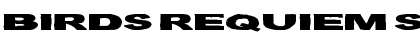 Download Birds Requiem Svart Font Download Birds Requiem Svart Font