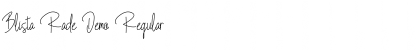 Download Blista Rade Demo Font Download Blista Rade Demo Font