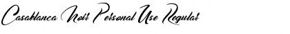Download Casablanca Noir Personal Use Font Download Casablanca Noir Personal Use Font