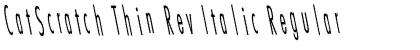 Download CatScratch Thin Rev Italic Font Download CatScratch Thin Rev Italic Font