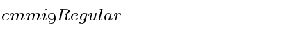 Download cmmi9 Font Download cmmi9 Font