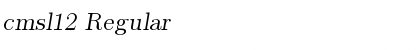 Download cmsl12 Font Download cmsl12 Font