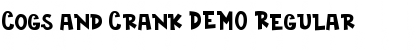 Download Cogs and Crank DEMO Font Download Cogs and Crank DEMO Font