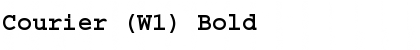Download Courier (W1) Font Download Courier (W1) Font