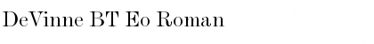Download DeVinne BT Eo Font Download DeVinne BT Eo Font
