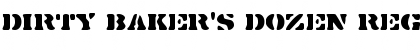 Download Dirty Baker's Dozen Font Download Dirty Baker's Dozen Font
