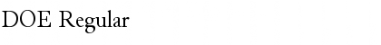 Download DOE Font Download DOE Font