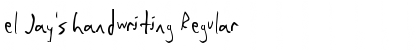 Download el Jay's handwriting Font Download el Jay's handwriting Font
