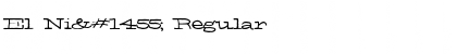 Download El Ni֯ Font Download El Ni֯ Font