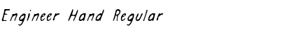 Download Engineer Hand Font Download Engineer Hand Font