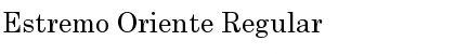 Download Estremo Oriente Font Download Estremo Oriente Font