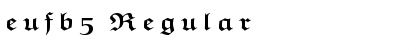 Download eufb5 Font Download eufb5 Font