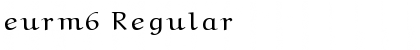 Download eurm6 Font Download eurm6 Font
