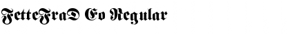 Download FetteFraD Eo Font Download FetteFraD Eo Font
