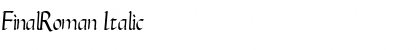 Download FinalRoman Font Download FinalRoman Font