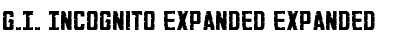 Download G.I. Incognito Expanded Font Download G.I. Incognito Expanded Font