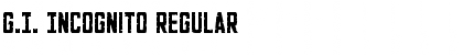 Download G.I. Incognito Font Download G.I. Incognito Font