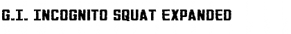 Download G.I. Incognito Squat Font Download G.I. Incognito Squat Font