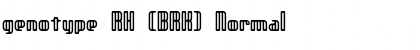 Download genotype RH (BRK) Font Download genotype RH (BRK) Font