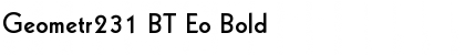 Download Geometr231 BT Eo Font Download Geometr231 BT Eo Font