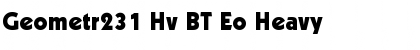 Download Geometr231 Hv BT Eo Font Download Geometr231 Hv BT Eo Font