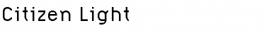Download Citizen-Light Font Download Citizen-Light Font
