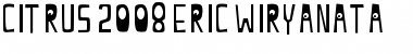 Download citrus 2008 eric wiryanata Font Download citrus 2008 eric wiryanata Font