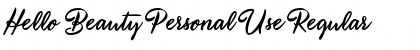 Download Hello Beauty Personal Use Font Download Hello Beauty Personal Use Font