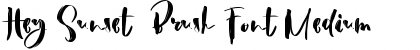 Download Hey Sunset Brush Font Font Download Hey Sunset Brush Font Font