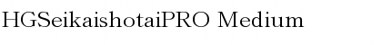 Download HGSeikaishotaiPRO Font Download HGSeikaishotaiPRO Font