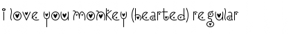 Download I Love You Monkey (Hearted) Font Download I Love You Monkey (Hearted) Font