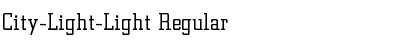 Download City-Light-Light Font Download City-Light-Light Font